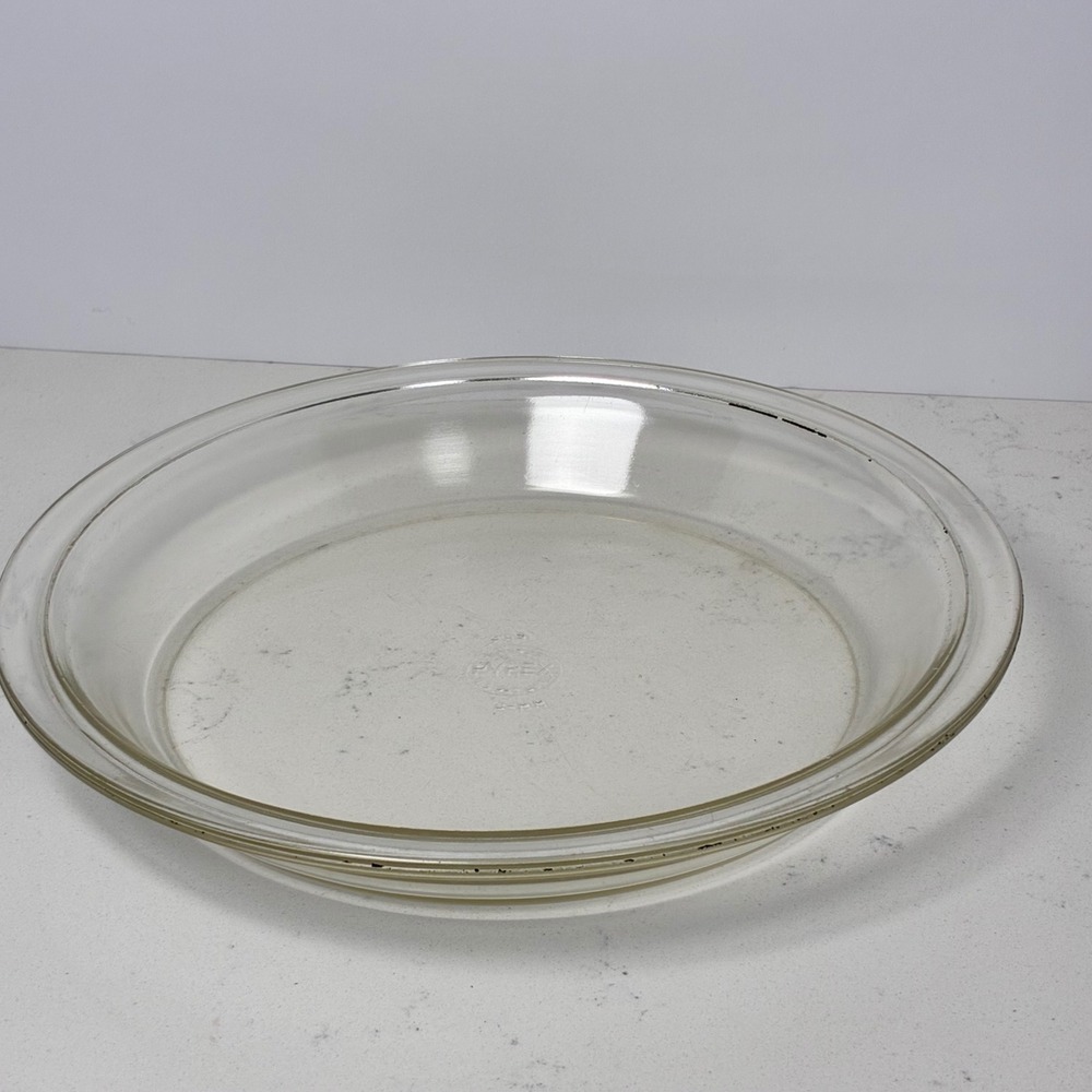 Pyrex Pie Plate 9.5in Glass 209 Vtg MidCenty Baking Dish Farmhouse Retro Grandma